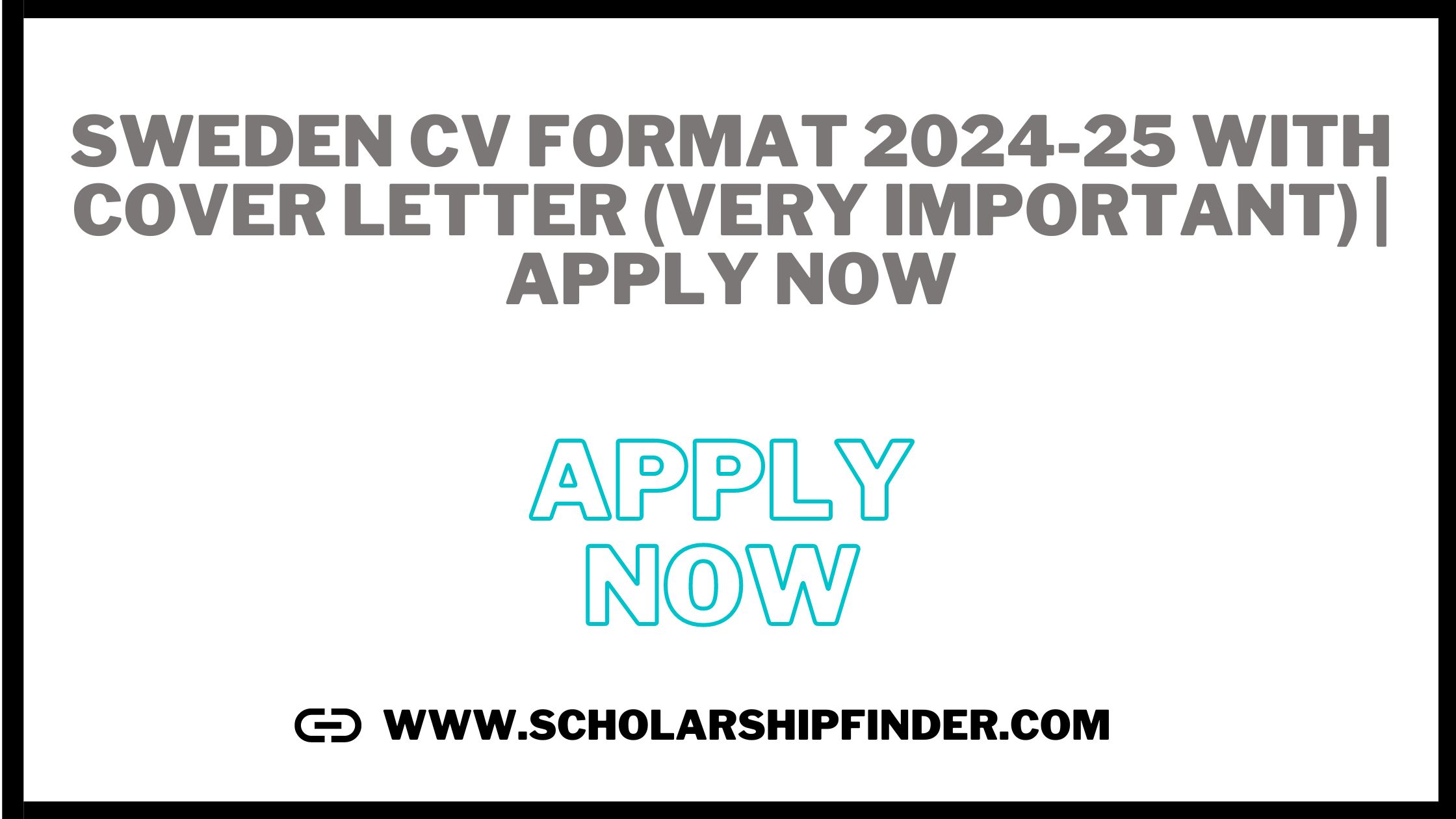 Sweden CV Format 2024-25 With Cover Letter (Very Important) | APPLY NOW